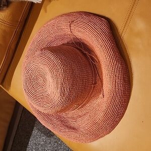 Helen Kaminski Stylish Pink Woven Sun Hat